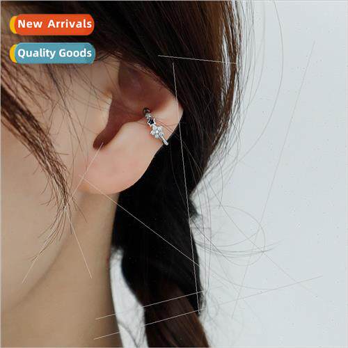 Diamond star ear clips female Korea commuter whout ear holes