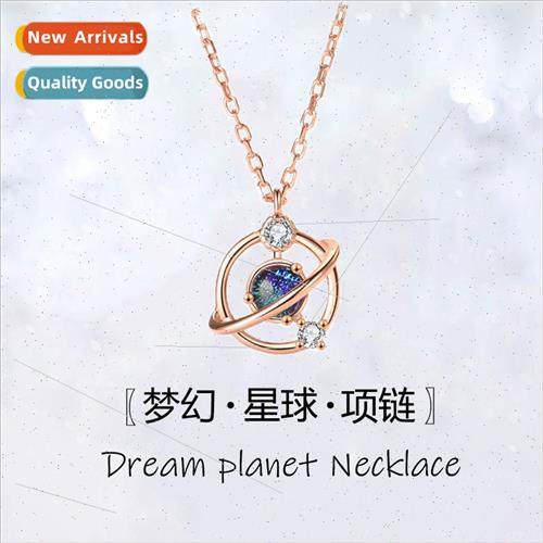 silver plated hair fantasy planet niche fashion pendant ladi