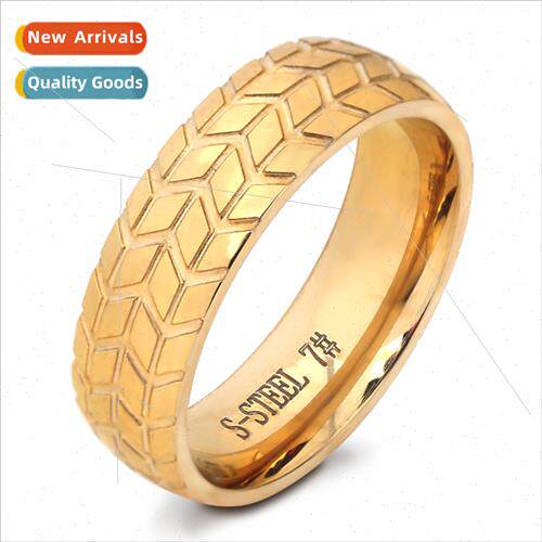 Europe Ins simple 6MM gold black stainless steel nd tire rin