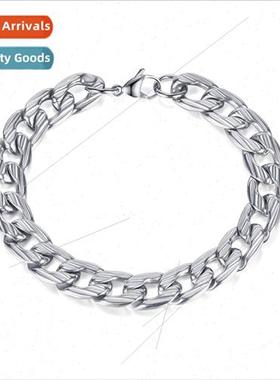 Europe nd hip-hop punk tanium steel bracelet bully fashion s