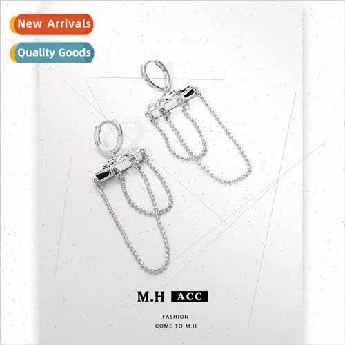Geometric earrings female hip hop hottie ear buckle ins ear