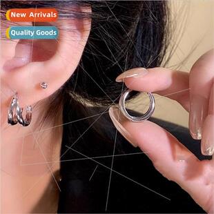 ins Hoop earrings premium versatile earrings适用women simple