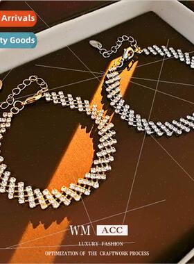 Korea diamond hollow splicing bracelet delicate fashion brac