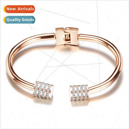 Europe fashion popular jewelry rose gold wh diamonds female