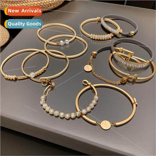 zirconia letter bracelet ins super flash snake bracelet nd m