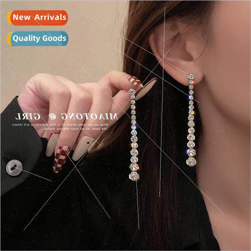 xury size rhinestone earrings female 2023 new tide hundred s