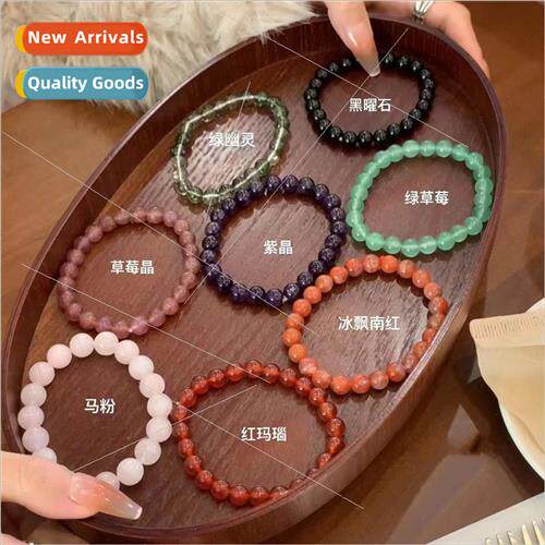 Crystal Bracelet Strawberry Crystal Red Agate Horse Powder I