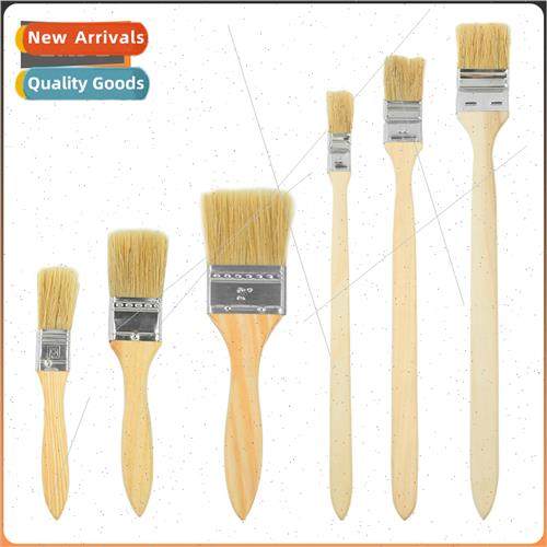 New thickened encrypted wooden handle paint brush pig bristl