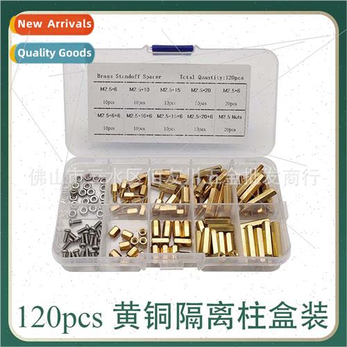 120pcs box Brass isolation post M2.5*6 10 15 20 post screws