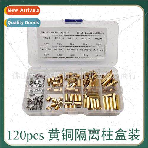 120pcs box Brass isolation post M2.5*6 10 15 20 post screws