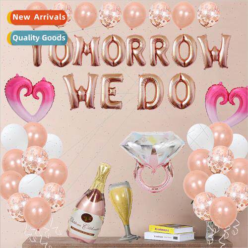 USA Wedding  Balloon Set Wedding Party Scene Decoration Ring
