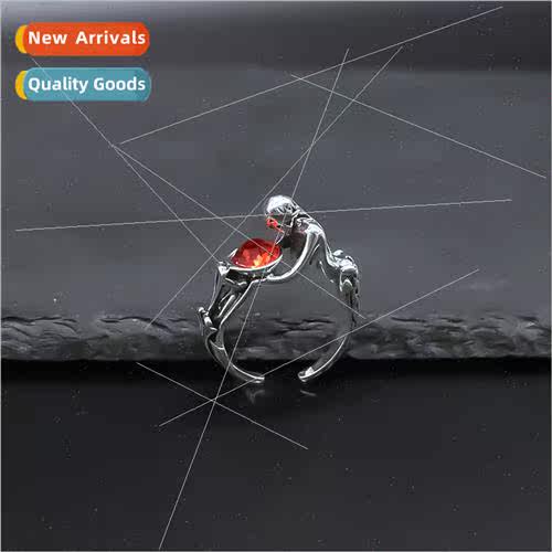 Open end alloy ring wh diamonds finger ring niche jewelry