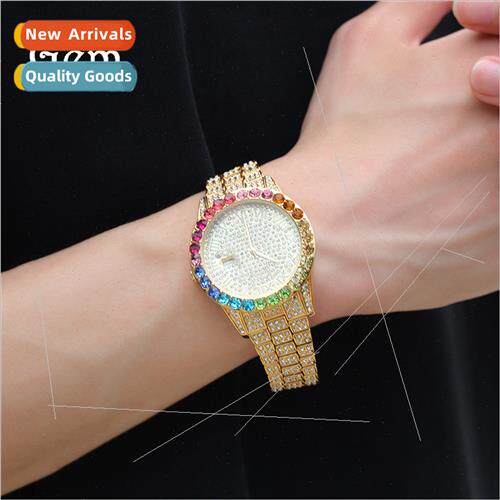 Europe new casual simple watch hip-hop diamond encrusted rai