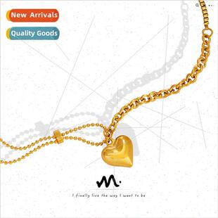 Summer travel accessories three-dimensional peach heart pend