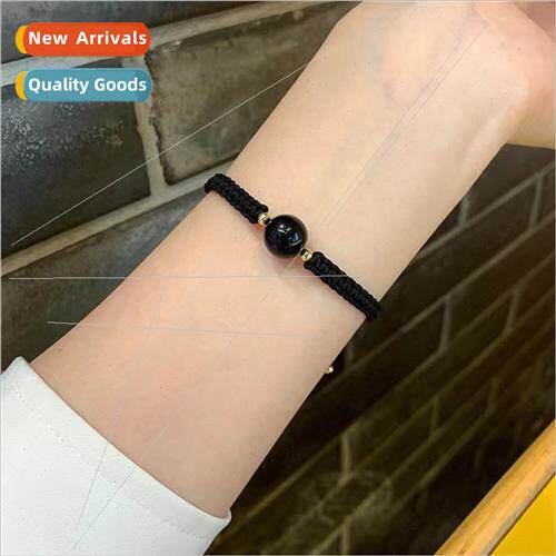Obsidian cky Beads Men Red Strawberry Crystal Crystal Bracel