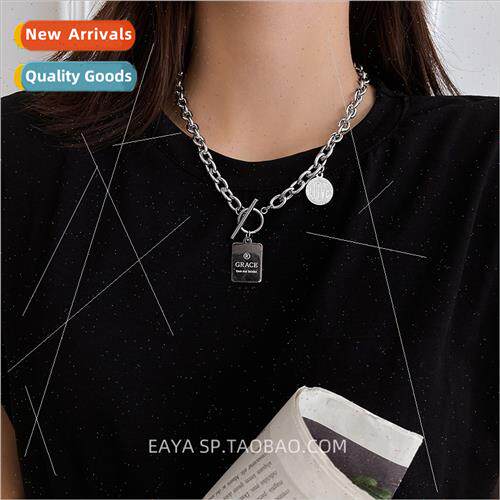 Hip hop thick chain necklace female tide ins simple hundred