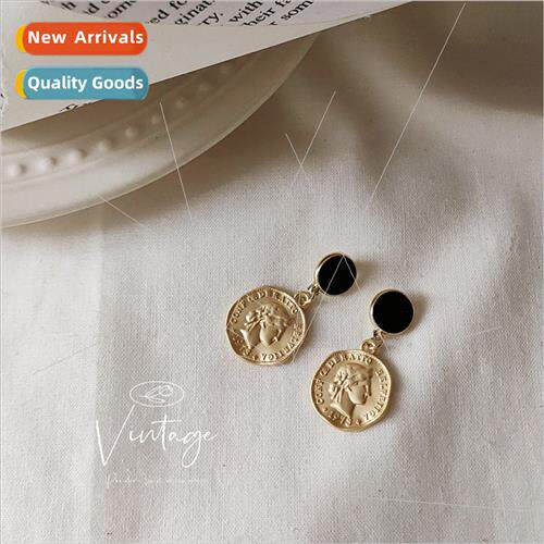 Sense Matte  handmade earrings tide ins earrings gold coin p