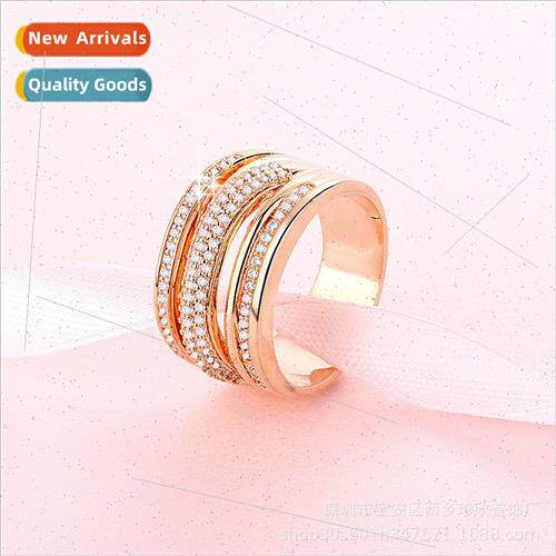 Amoy Whe Copper Ring Women Fashion Europe Rose Gold Ring