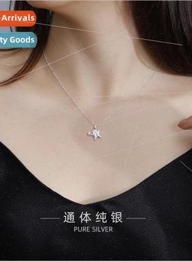 925 silver plated cute gingerbread man necklace fairy tale C