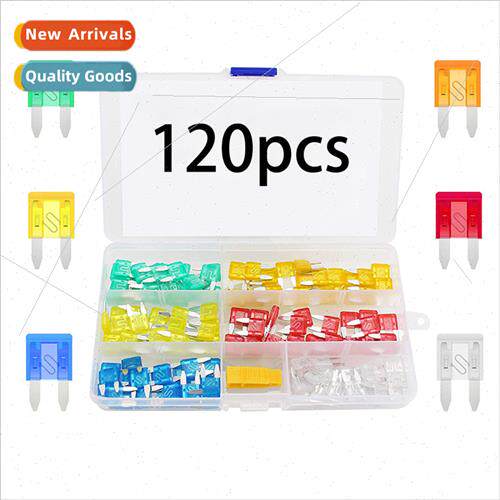 120pcs Boxed Small Auto Fuse Blade Insert Aluminum 5 10 15A
