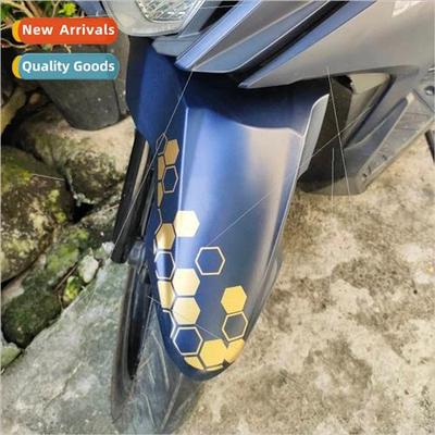 Honeycomb shape car stickers motorcycle battery car creative