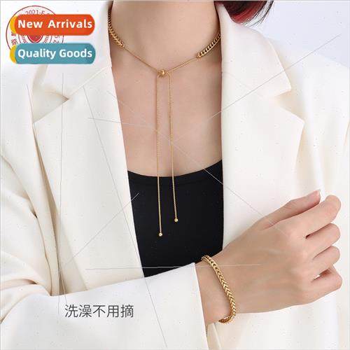 che Tassel Necklace Women Drawstring Clasp Necklace Gold Eur