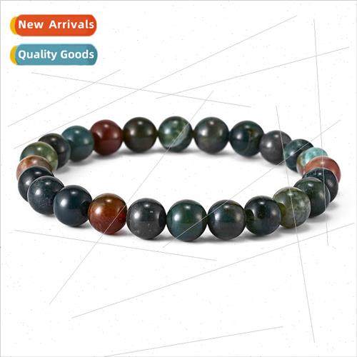 Europe New Purple Striped Agate Beads Beaded Bracelet Hepate