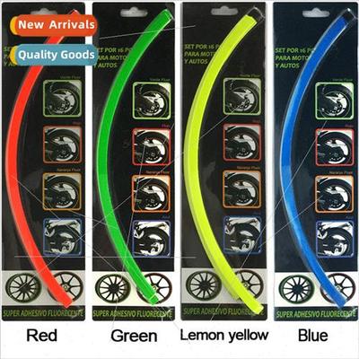 Motorcycle tire stickers car rim wheel stickers reflective w