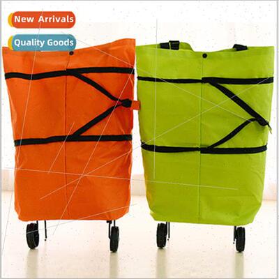 New fashion folding shopping bag wh wheels household portabl