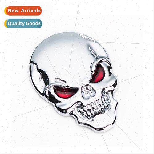 R756 car metal skull car stickers metal ghost car rear label