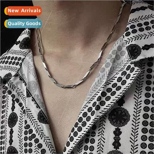 Tanium steel collarbone necklace simple versatile do not los