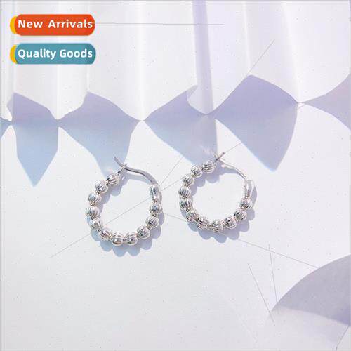 s925 silver watermelon beads earrings earrings female niche