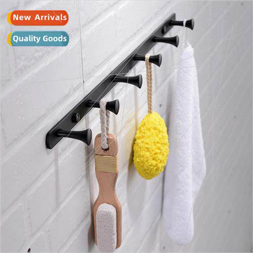 Bathroom Brass Row Hooks Clothes Hooks Black Creative Hooks