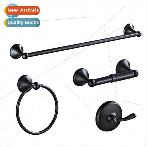Bathroom hardware towel rack set four sets zinc alloy stainl