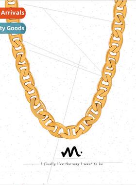 No color loss copper material plating gold necklace Europe p