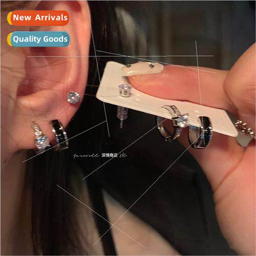 6pcs set niche earrings tide earrings 2023 new tide earrings