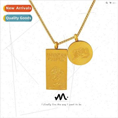 Hip Hop Set Abstract Art Portra English Round Plaque Square