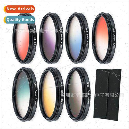Round Gradient Lens Gray Orange Blue Red Tea Red 25mm Camera