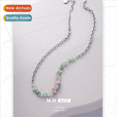 Fortune Dice Necklace Women Zirconia Delicate Sweater Chain