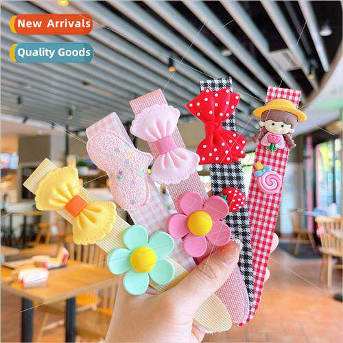 Girls colorful cartoon cute baby summer ltle girl new bangs