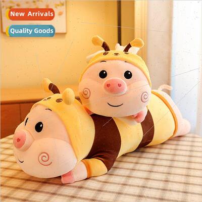 Bee pig long pillow transforming bee pig doll clip legs slee
