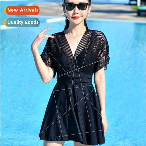 Big size swimsu ladies one-piece conservative fat mm soaking