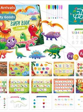 Dinosaur theme busy bookbusy bookchildren preschool learning