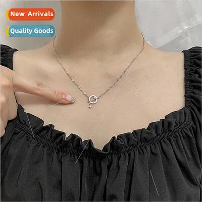 Diamond planet necklace female niche ins hip-hop star pendan