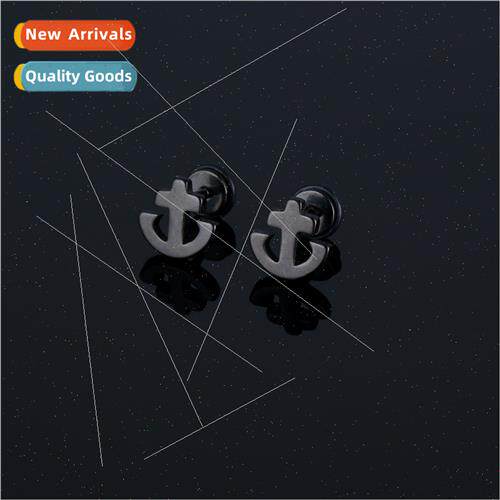 Europe stainless steel earrings retro anchor shape earrings