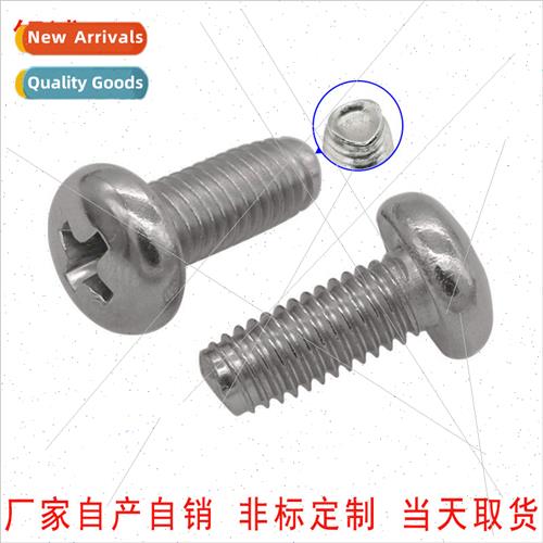 304 cross pan head triangle teeth machine screws gb6560 roun
