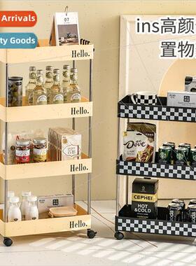 Cosmetic shelf fru vegetable sundries removable trolley desk
