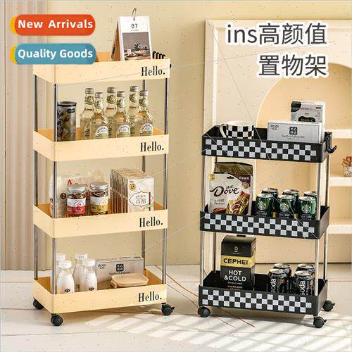 Cosmetic shelf fru vegetable sundries removable trolley desk