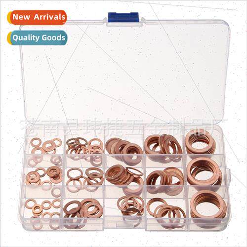 150pcs Purple Copper Gasket Boxed Gasket Purple Copper Oil S