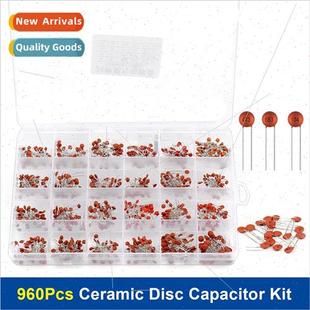 960PCS Ceramic Capacors Boxed 24 zes 40pcs Each 960pcs Ceram